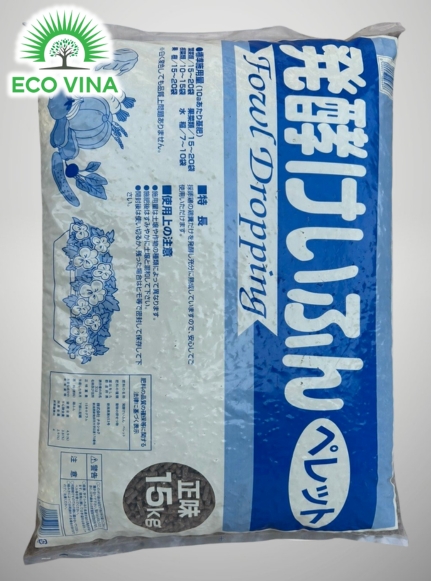 Phân hữu cơ Nhật - Dạng viên nén bao 15kg