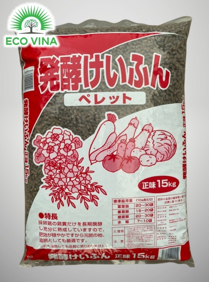 Phân hữu cơ Nhật - Dạng viên nén bao 15kg